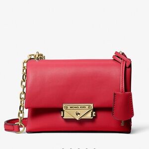 Michael Kors Red Cece Small Shoulder Bag